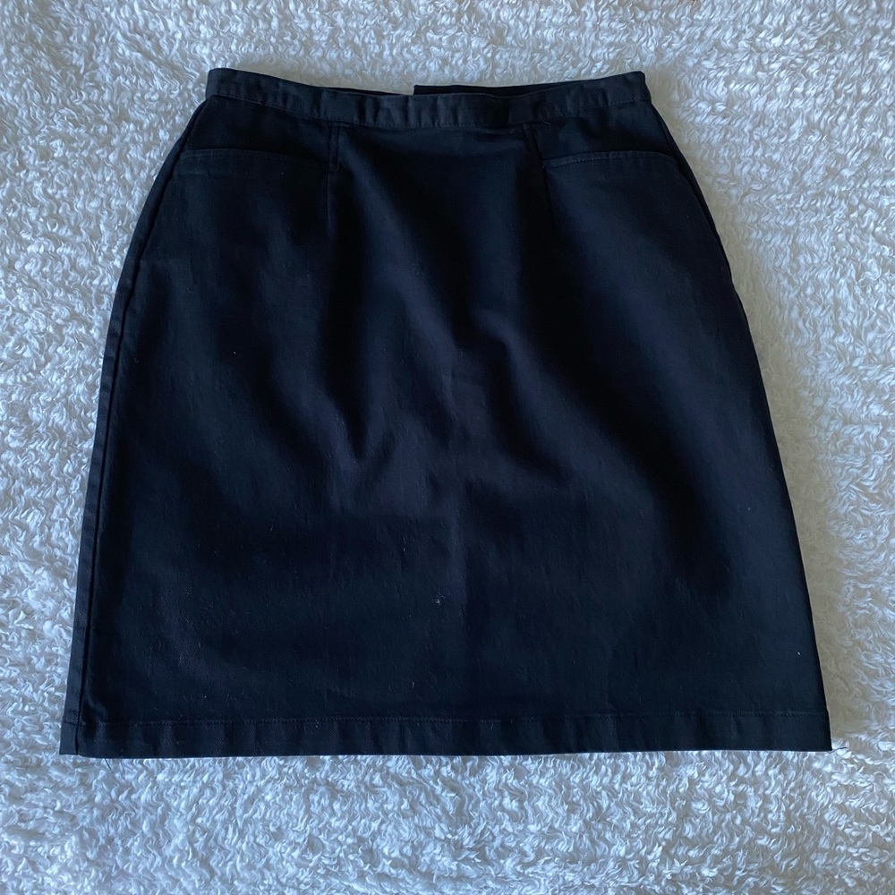 Lands End Black Skirt
